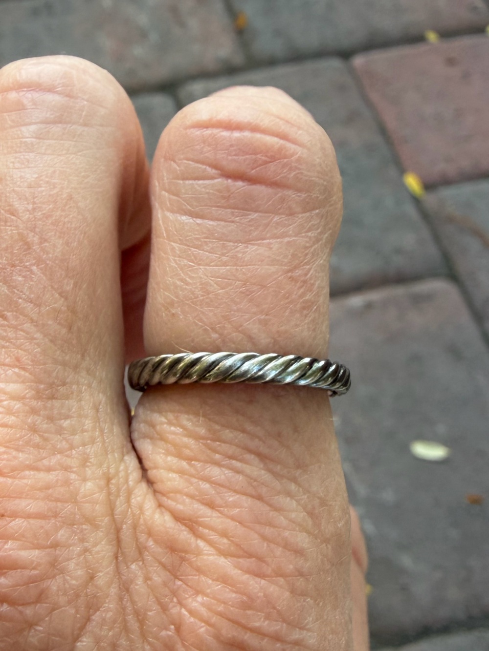 David Yurman Sterling Silver Cable Band Ring Size 6